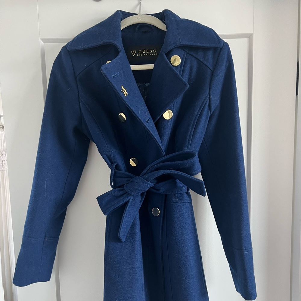 GUESS Blue Trench Coat